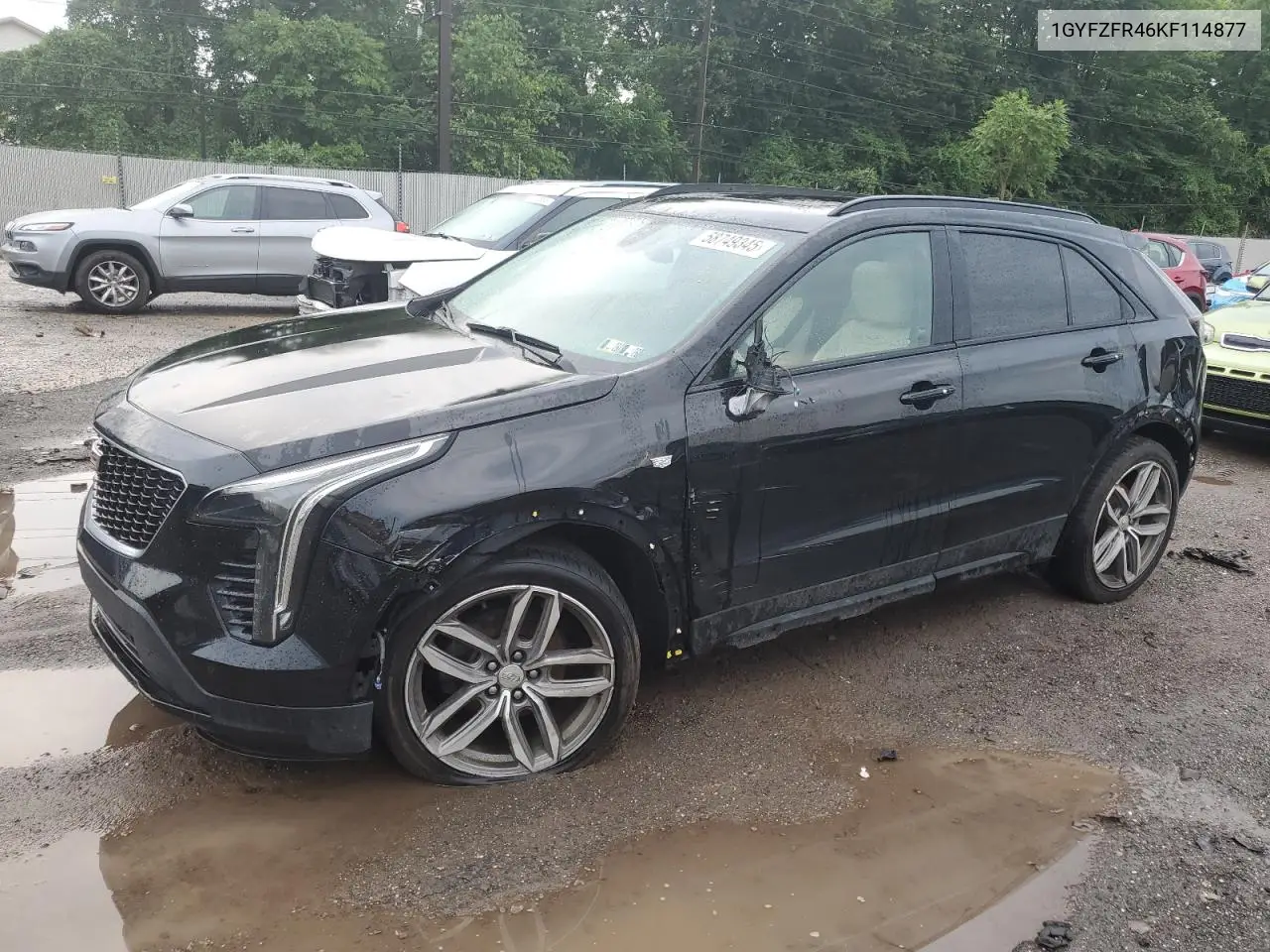 2019 Cadillac Xt4 Sport VIN: 1GYFZFR46KF114877 Lot: 58749345
