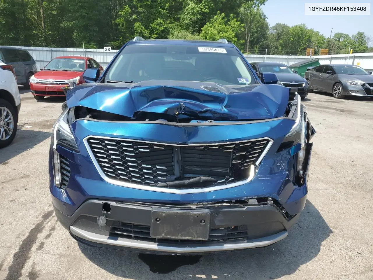 2019 Cadillac Xt4 Premium Luxury VIN: 1GYFZDR46KF153408 Lot: 59340475