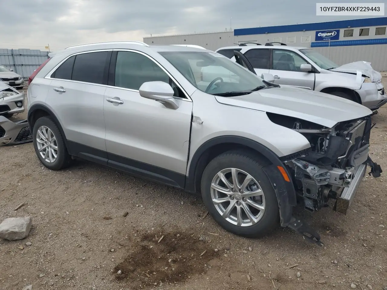 2019 Cadillac Xt4 Luxury VIN: 1GYFZBR4XKF229443 Lot: 60884545