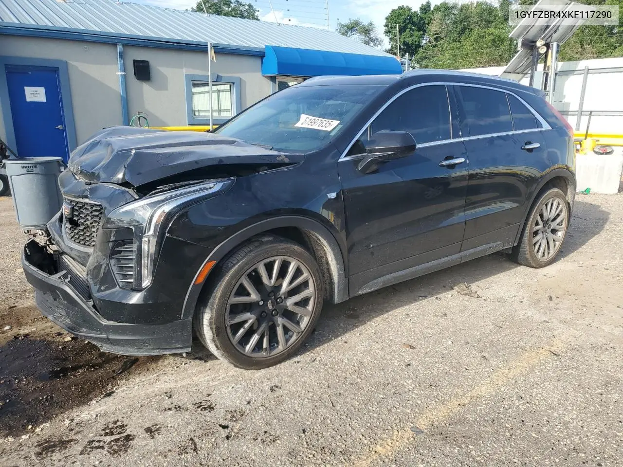 2019 Cadillac Xt4 Luxury VIN: 1GYFZBR4XKF117290 Lot: 61997635