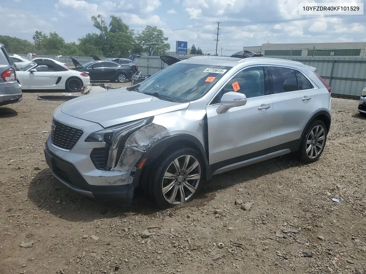 2019 Cadillac Xt4 Premium Luxury VIN: 1GYFZDR40KF101529 Lot: 62735615