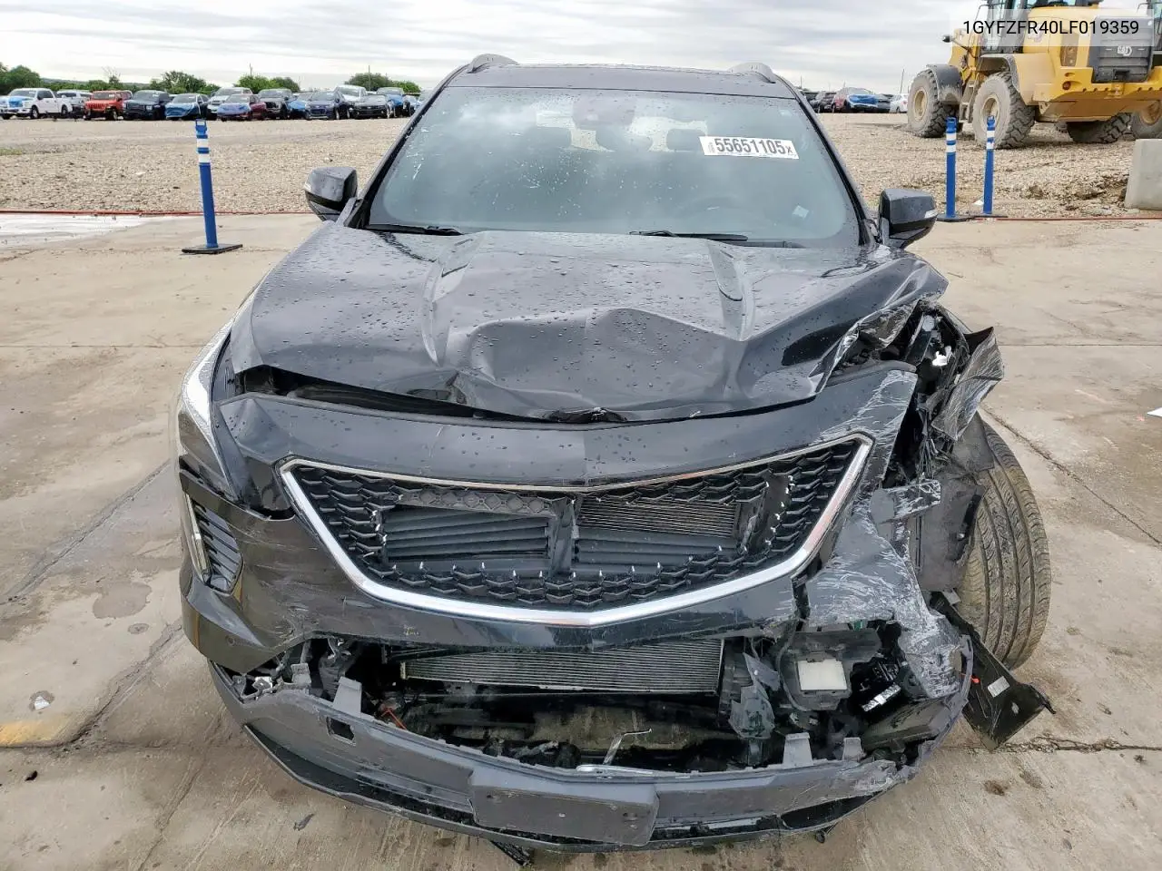 2020 Cadillac Xt4 Sport VIN: 1GYFZFR40LF019359 Lot: 55651105