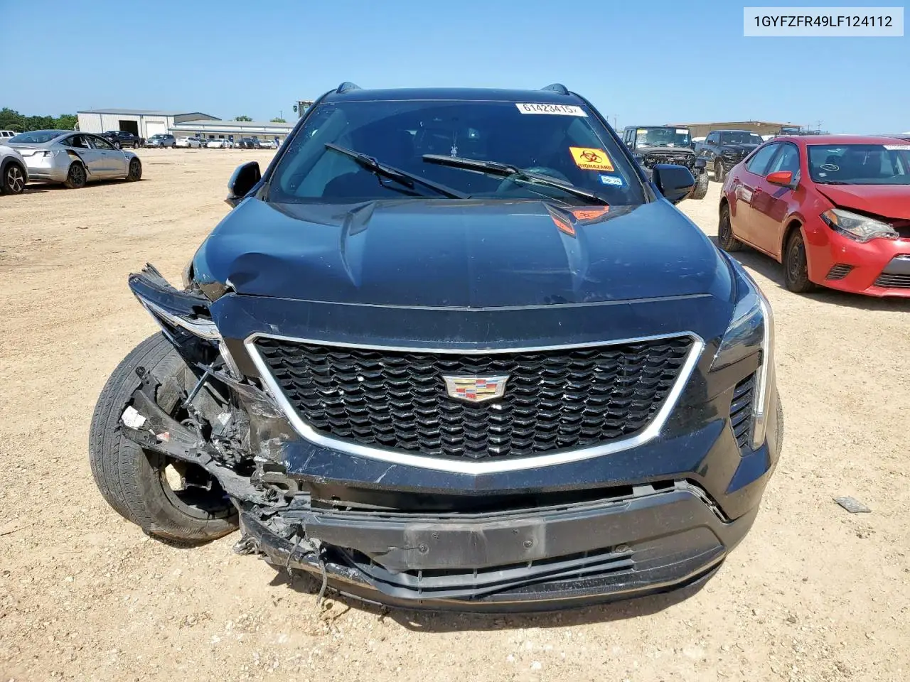 2020 Cadillac Xt4 Sport VIN: 1GYFZFR49LF124112 Lot: 61423415