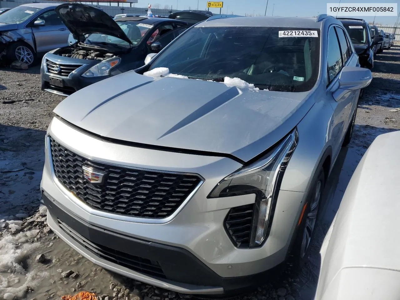 2021 Cadillac Xt4 Premium Luxury VIN: 1GYFZCR4XMF005842 Lot: 42212435