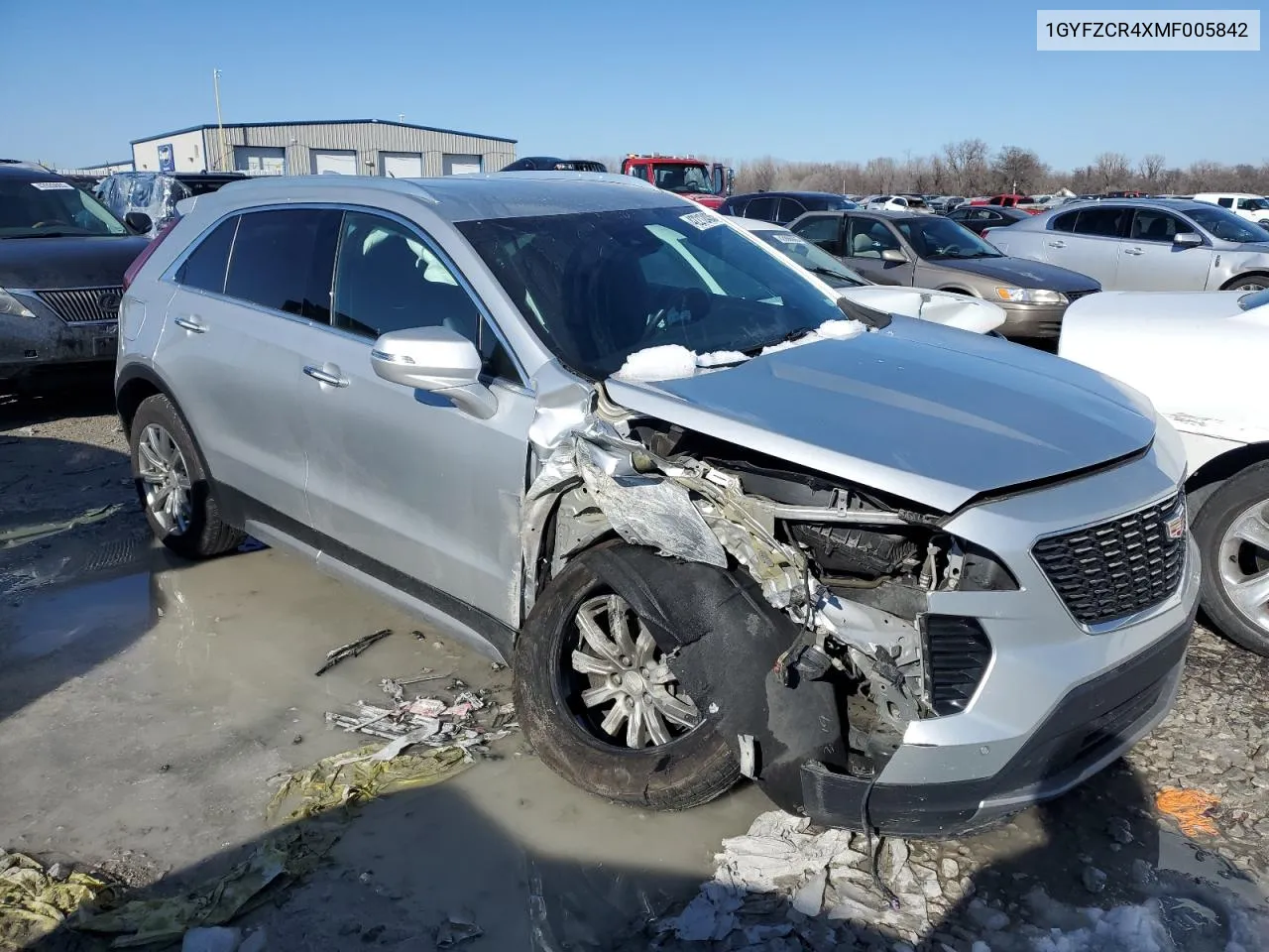 2021 Cadillac Xt4 Premium Luxury VIN: 1GYFZCR4XMF005842 Lot: 42212435