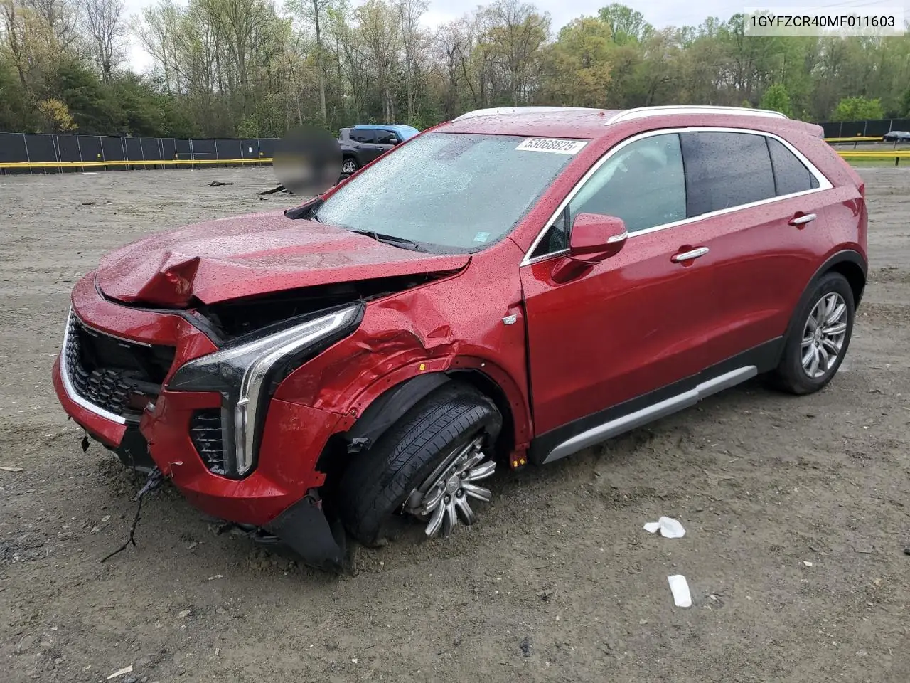 2021 Cadillac Xt4 Premium Luxury VIN: 1GYFZCR40MF011603 Lot: 53068825
