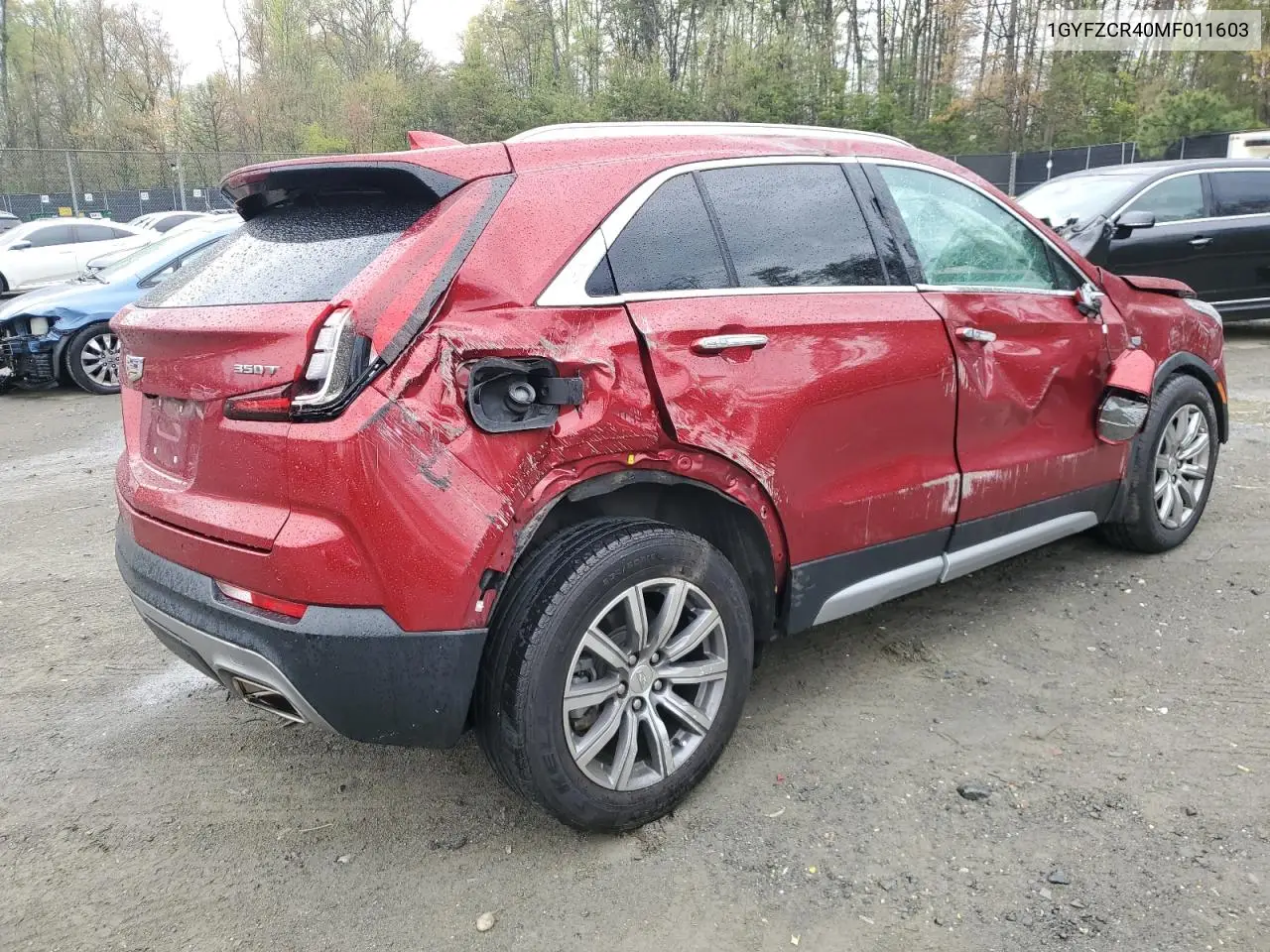 2021 Cadillac Xt4 Premium Luxury VIN: 1GYFZCR40MF011603 Lot: 53068825
