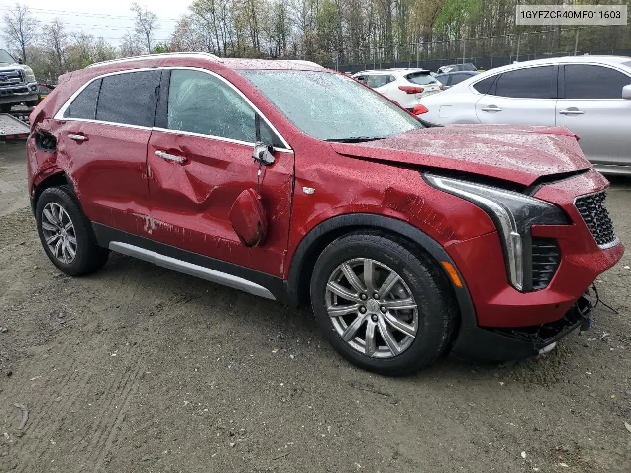 2021 Cadillac Xt4 Premium Luxury VIN: 1GYFZCR40MF011603 Lot: 53068825