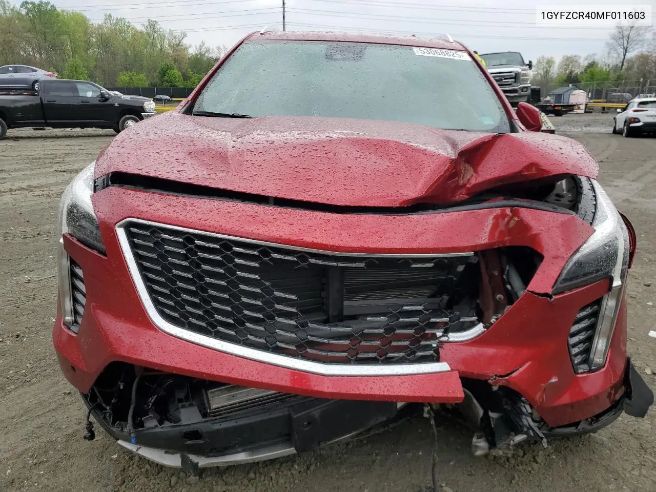 2021 Cadillac Xt4 Premium Luxury VIN: 1GYFZCR40MF011603 Lot: 53068825