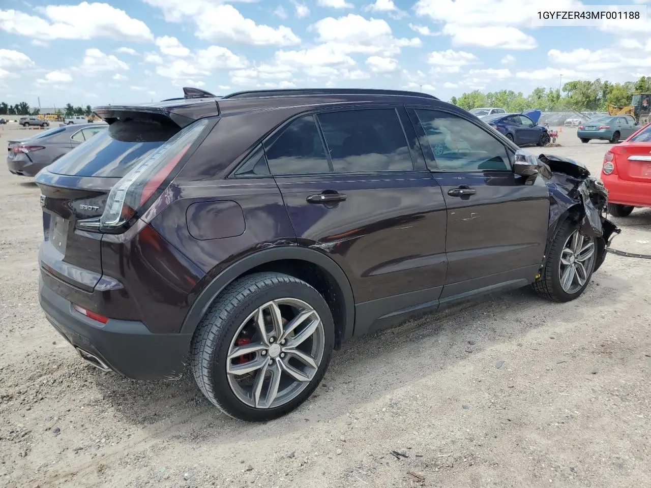 2021 Cadillac Xt4 Sport VIN: 1GYFZER43MF001188 Lot: 56432615