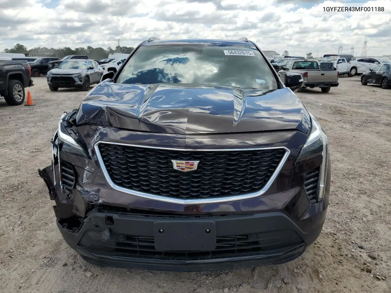 2021 Cadillac Xt4 Sport VIN: 1GYFZER43MF001188 Lot: 56432615