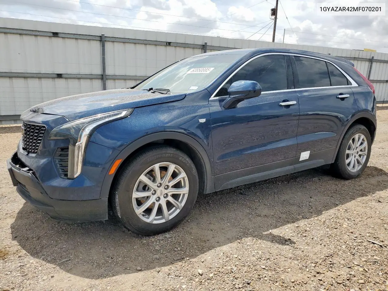 2021 Cadillac Xt4 Luxury VIN: 1GYAZAR42MF070201 Lot: 60850885