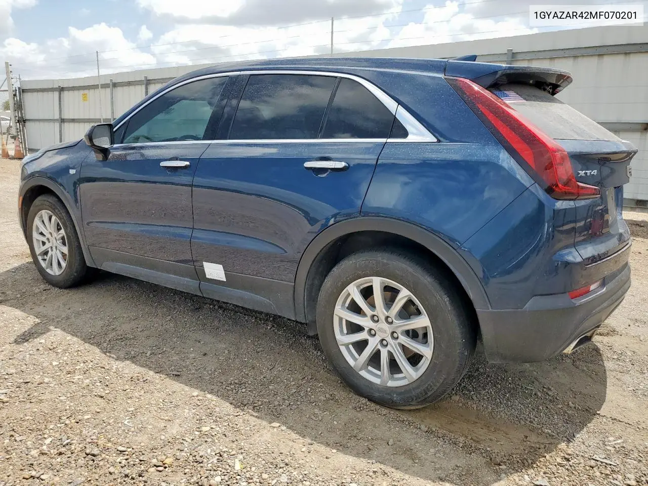 2021 Cadillac Xt4 Luxury VIN: 1GYAZAR42MF070201 Lot: 60850885