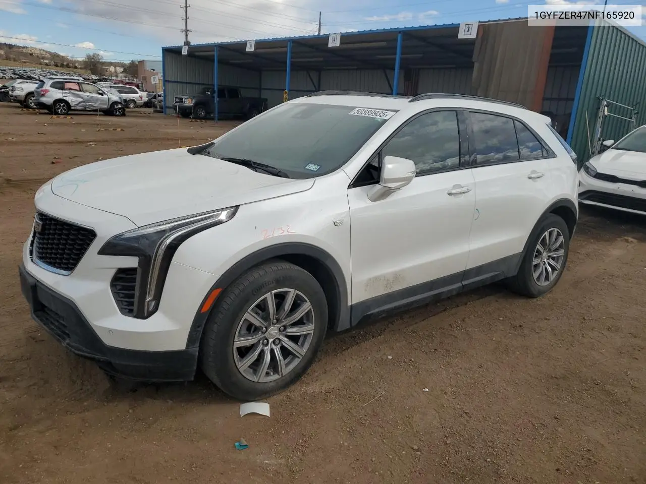 2022 Cadillac Xt4 Sport VIN: 1GYFZER47NF165920 Lot: 50389935