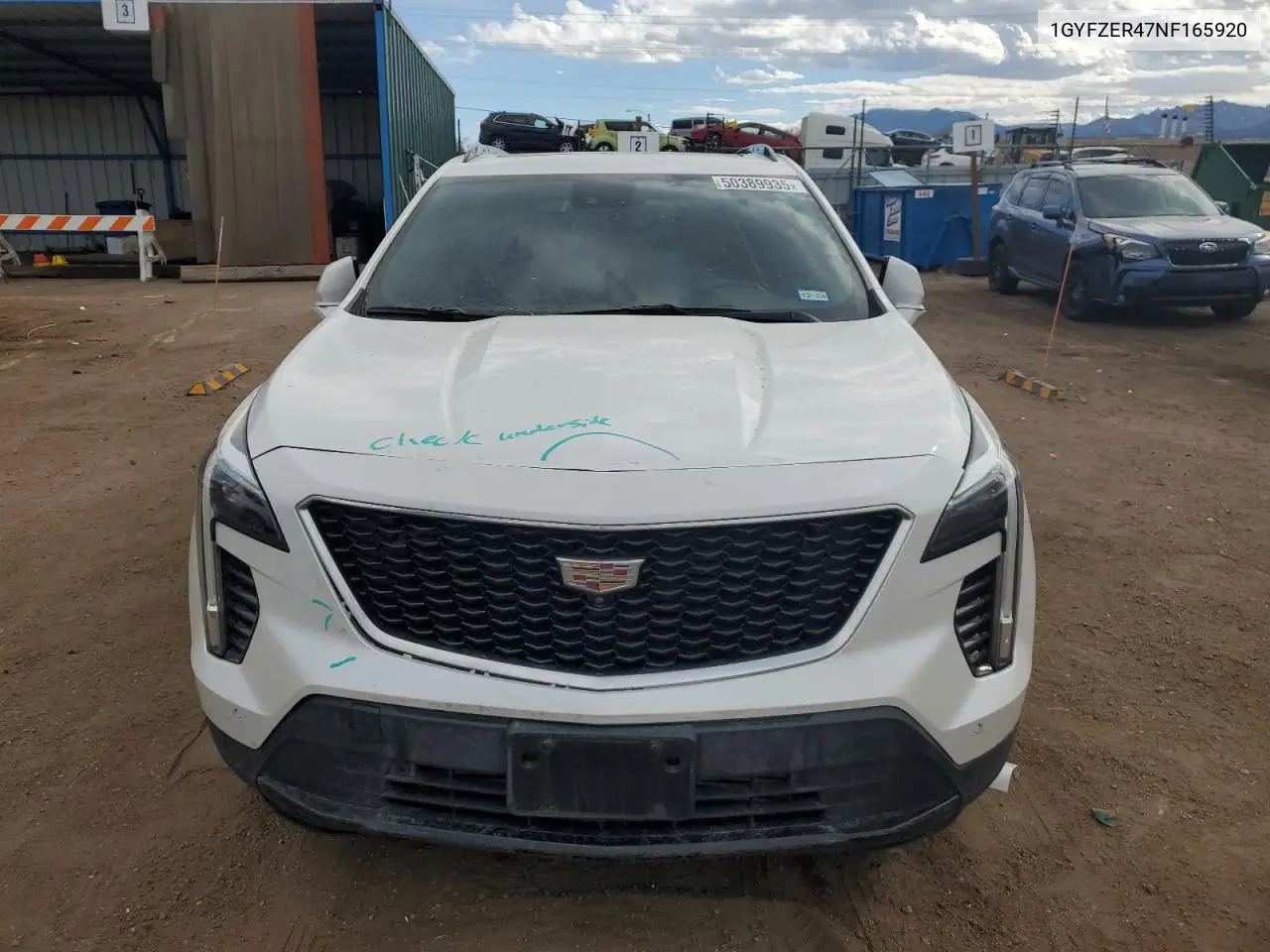 2022 Cadillac Xt4 Sport VIN: 1GYFZER47NF165920 Lot: 50389935