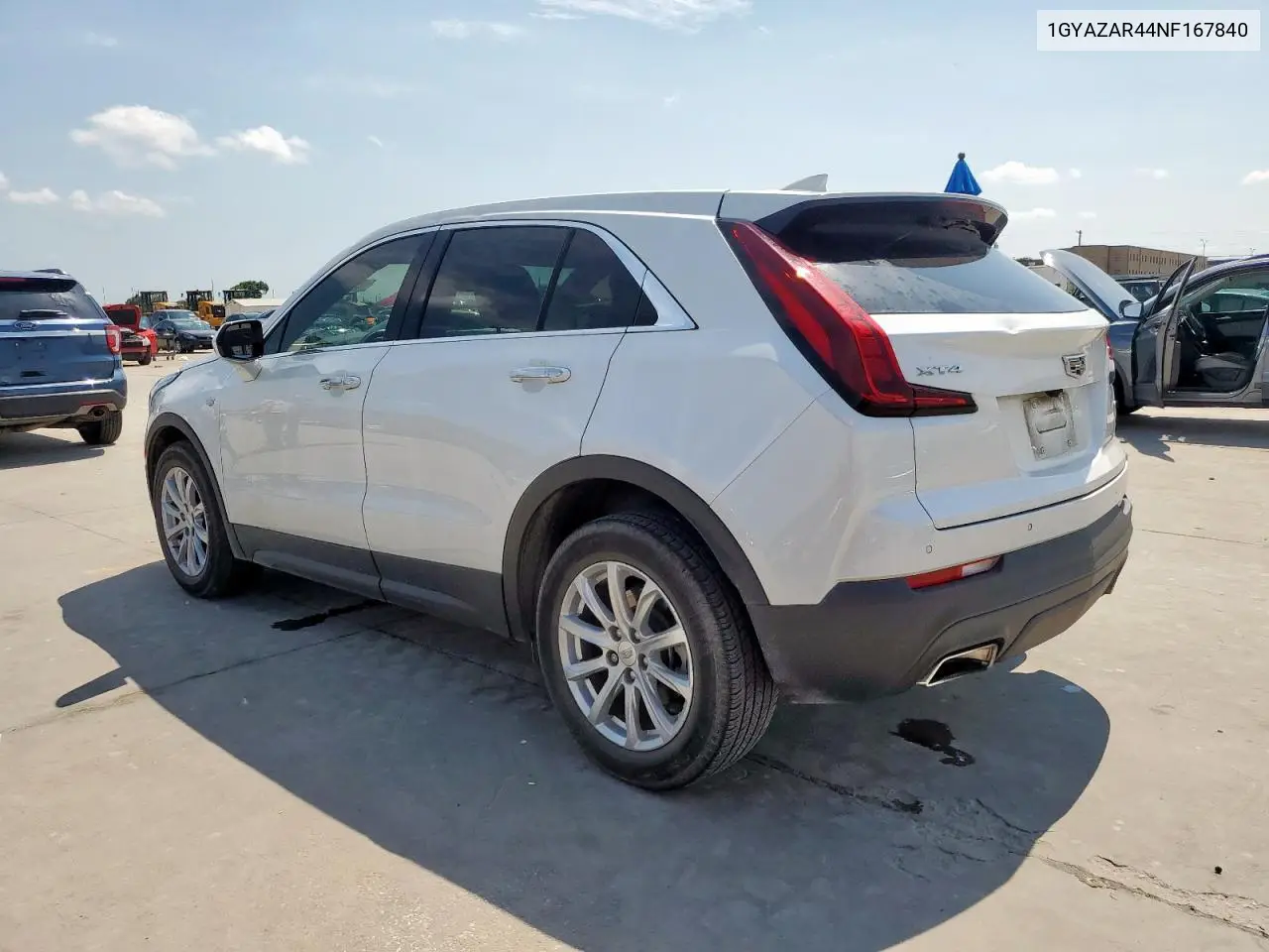 2022 Cadillac Xt4 Luxury VIN: 1GYAZAR44NF167840 Lot: 60143585