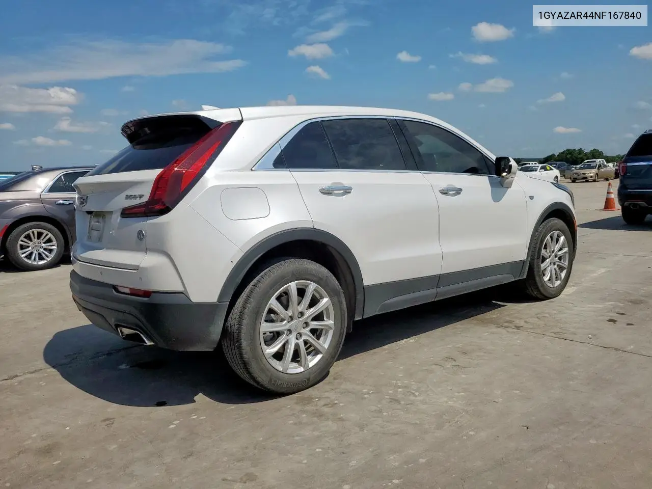 2022 Cadillac Xt4 Luxury VIN: 1GYAZAR44NF167840 Lot: 60143585