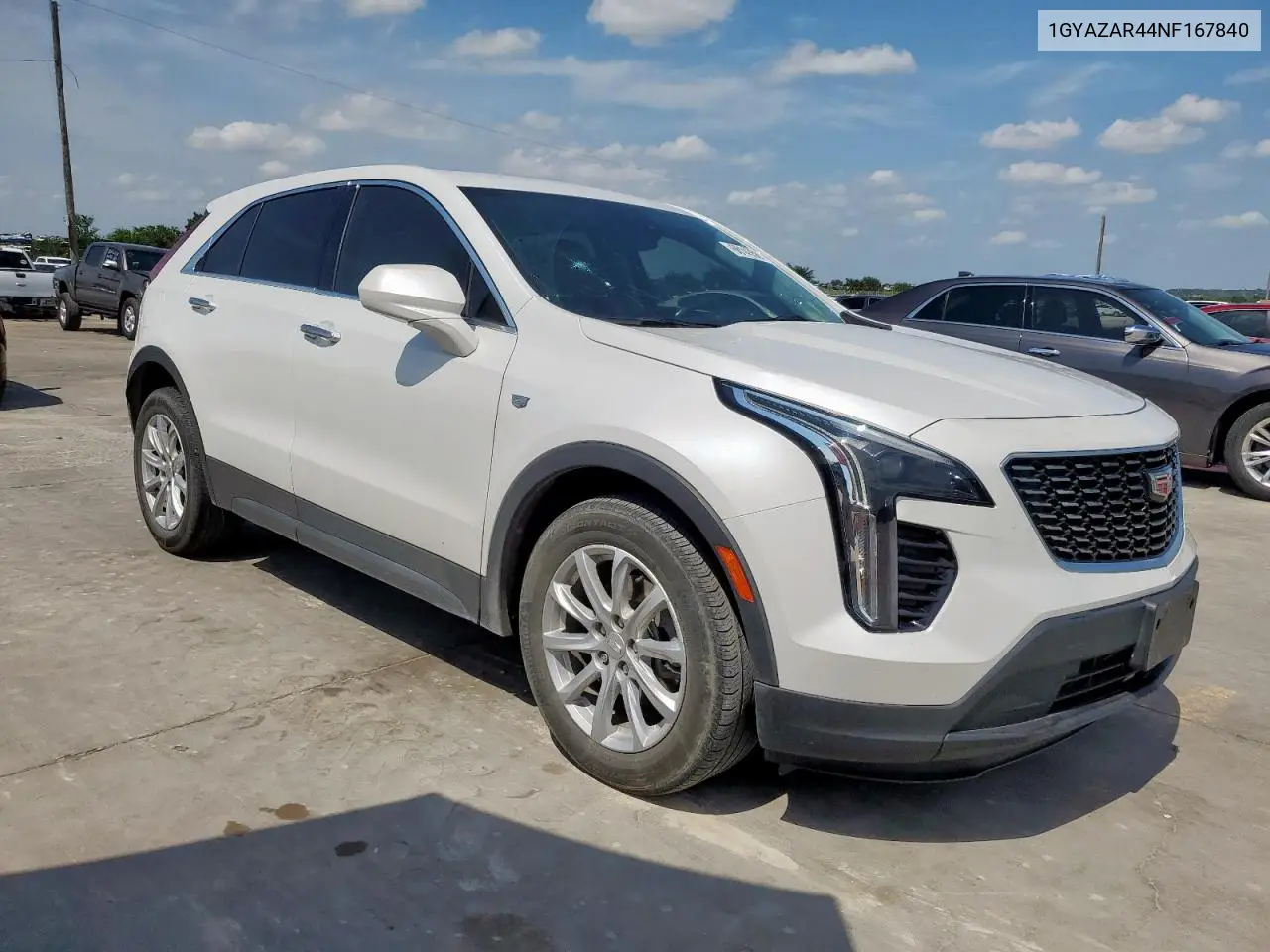 2022 Cadillac Xt4 Luxury VIN: 1GYAZAR44NF167840 Lot: 60143585
