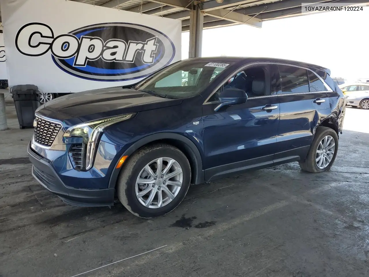 2022 Cadillac Xt4 Luxury VIN: 1GYAZAR40NF120224 Lot: 61100285