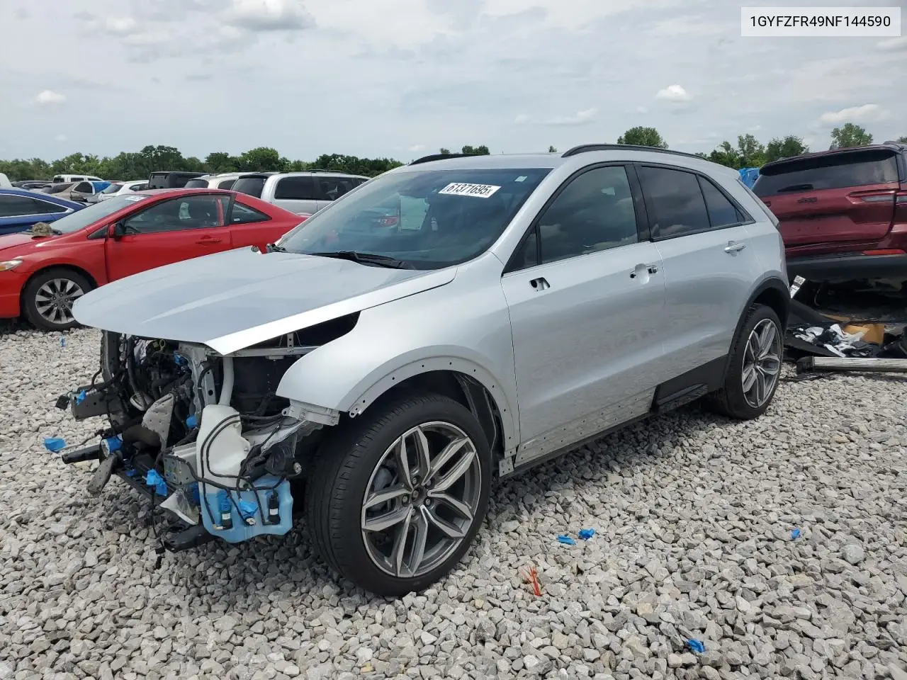 2022 Cadillac Xt4 Sport VIN: 1GYFZFR49NF144590 Lot: 61371695