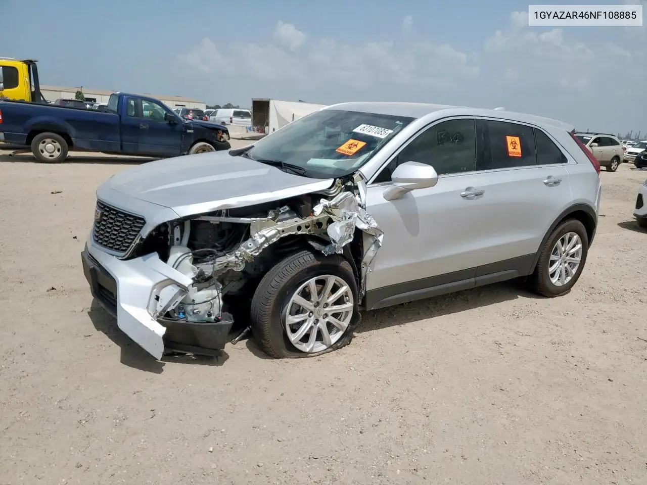 2022 Cadillac Xt4 Luxury VIN: 1GYAZAR46NF108885 Lot: 63107085