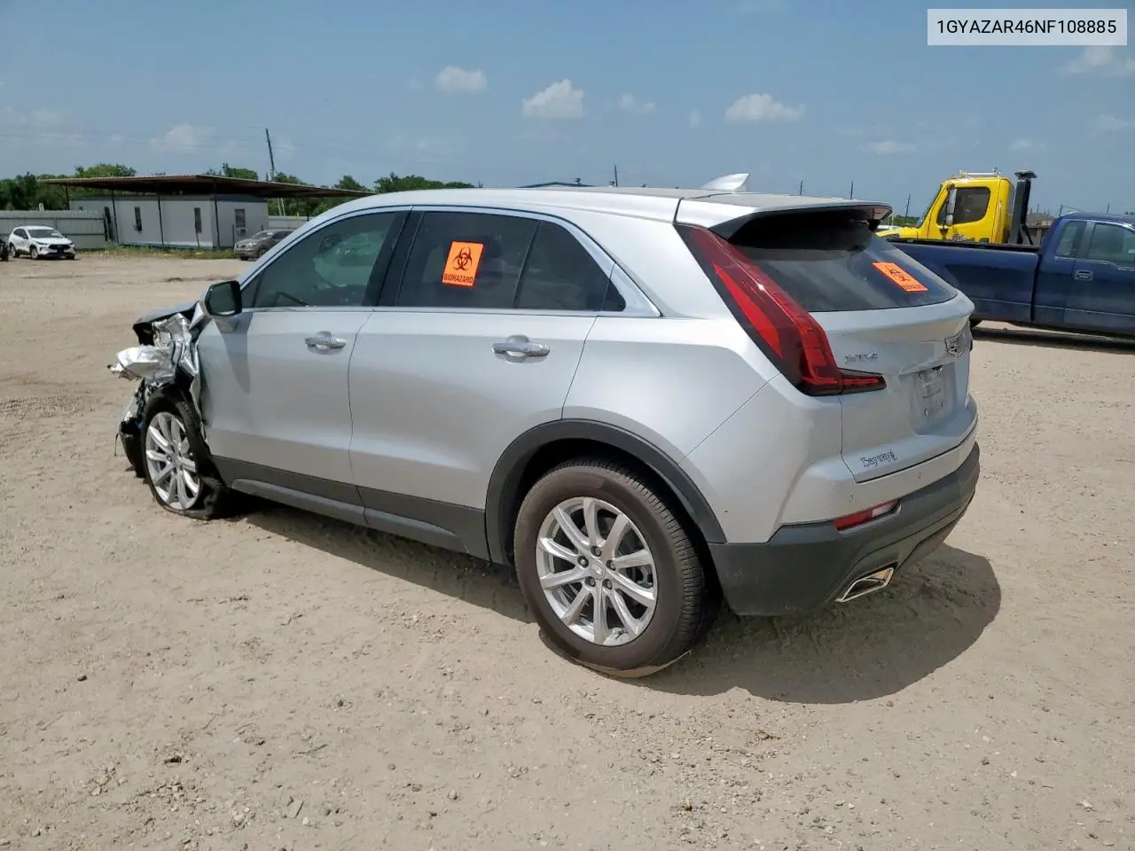 2022 Cadillac Xt4 Luxury VIN: 1GYAZAR46NF108885 Lot: 63107085