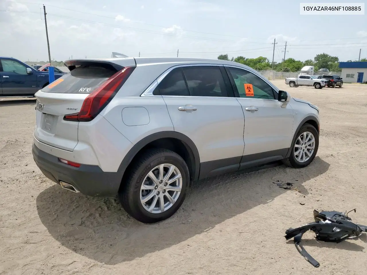 2022 Cadillac Xt4 Luxury VIN: 1GYAZAR46NF108885 Lot: 63107085