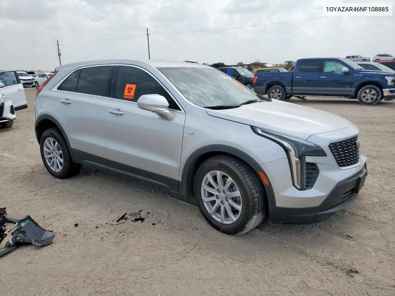 2022 Cadillac Xt4 Luxury VIN: 1GYAZAR46NF108885 Lot: 63107085