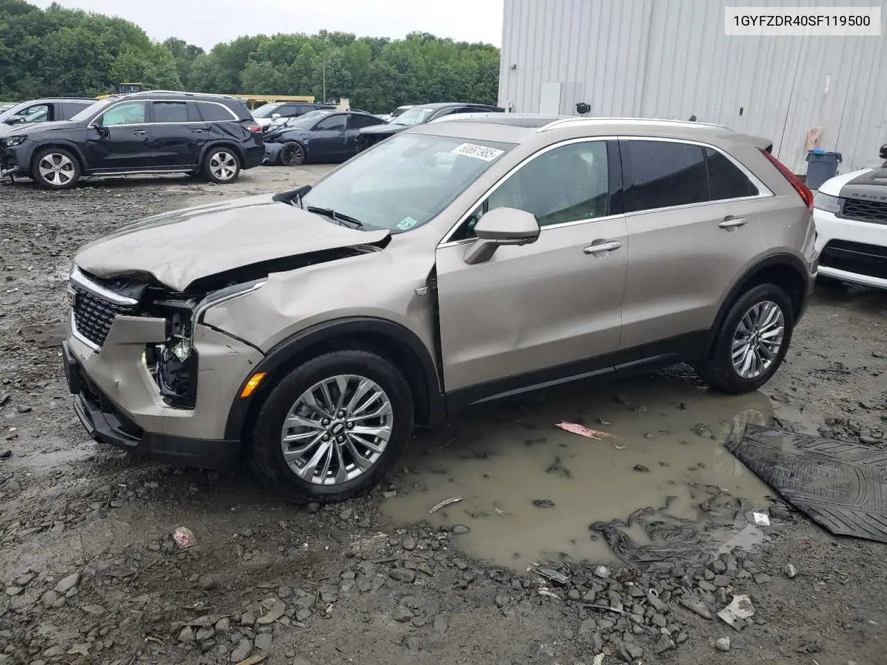 2025 Cadillac Xt4 Premium Luxury VIN: 1GYFZDR40SF119500 Lot: 60691985