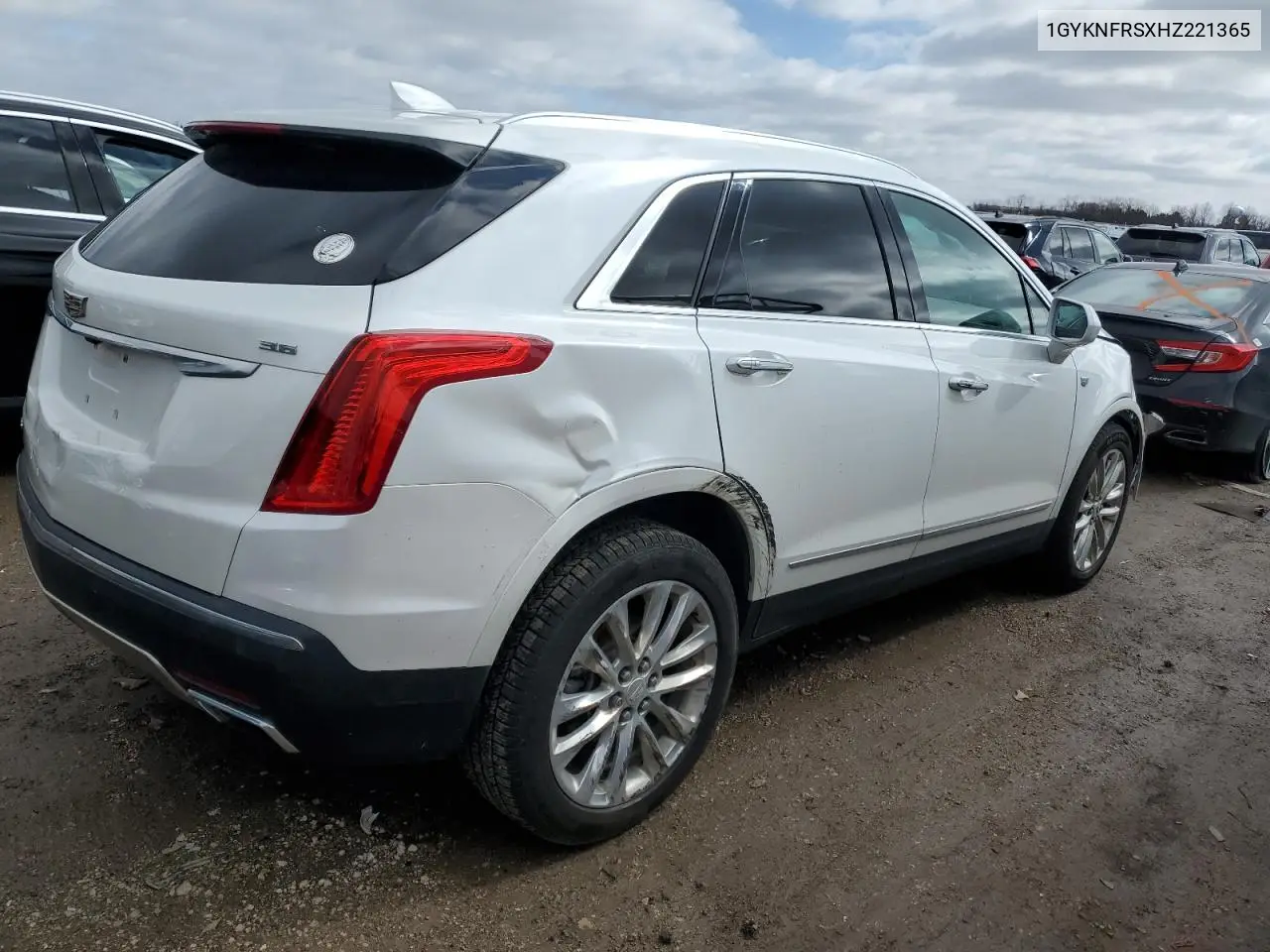 2017 Cadillac Xt5 Platinum VIN: 1GYKNFRSXHZ221365 Lot: 50018785