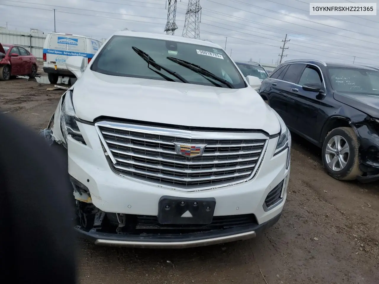 2017 Cadillac Xt5 Platinum VIN: 1GYKNFRSXHZ221365 Lot: 50018785