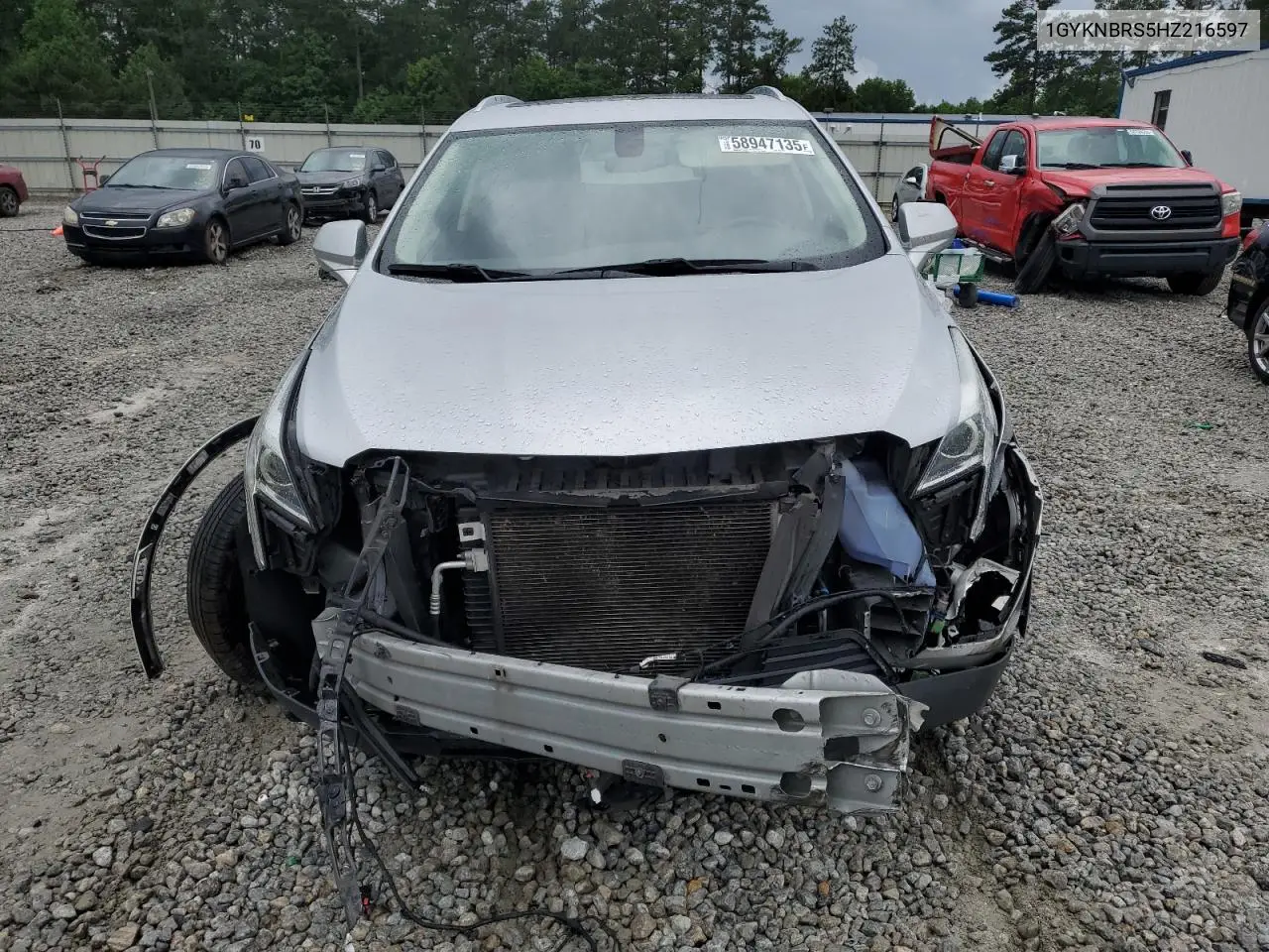 2017 Cadillac Xt5 Luxury VIN: 1GYKNBRS5HZ216597 Lot: 58947135
