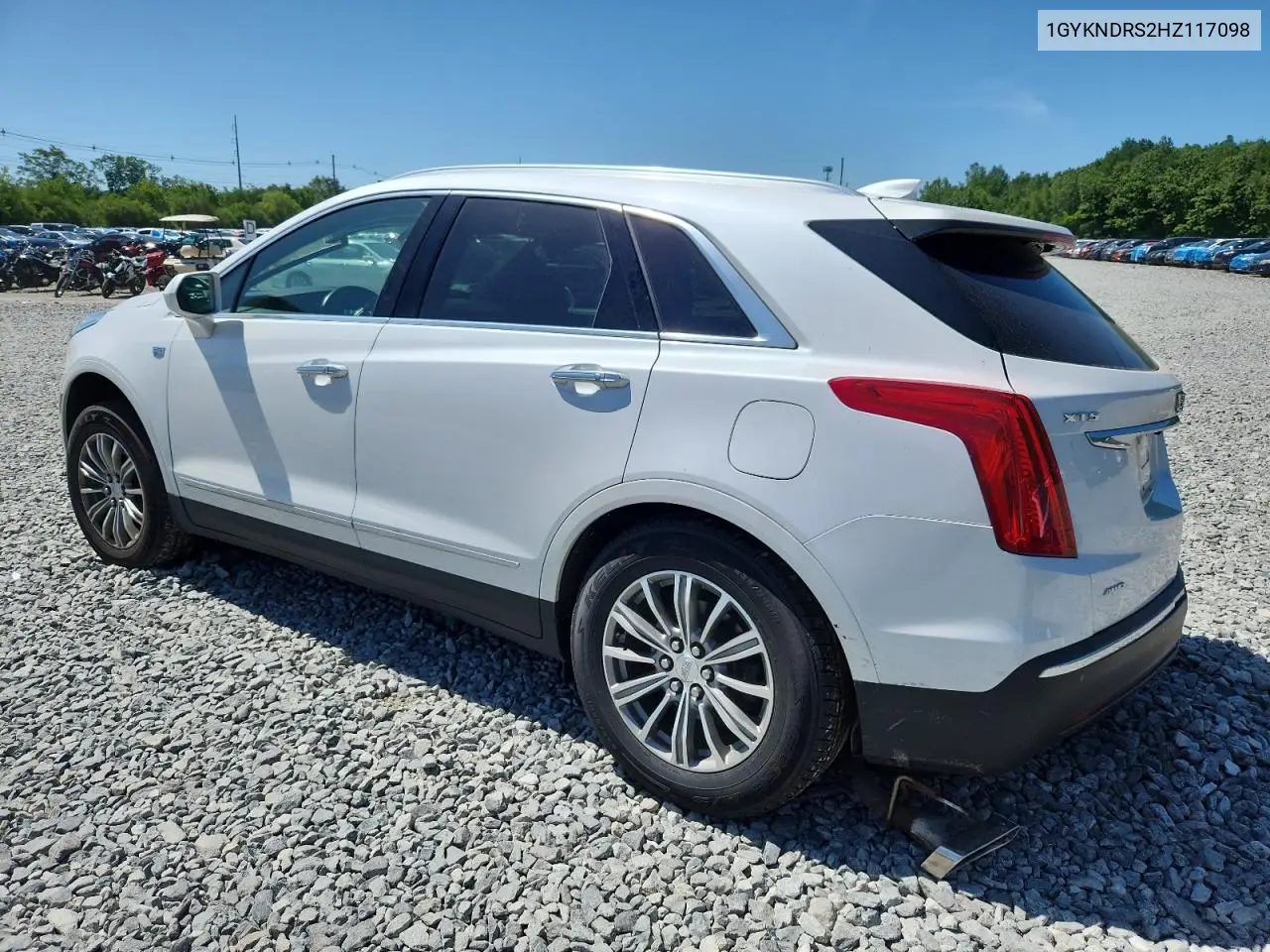 2017 Cadillac Xt5 Luxury VIN: 1GYKNDRS2HZ117098 Lot: 61839975