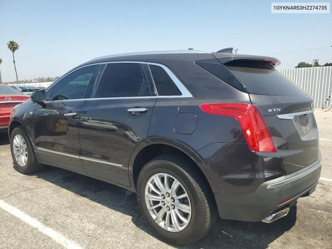 2017 Cadillac Xt5 VIN: 1GYKNARS3HZ274735 Lot: 62157445