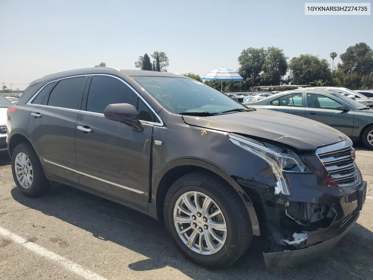 2017 Cadillac Xt5 VIN: 1GYKNARS3HZ274735 Lot: 62157445
