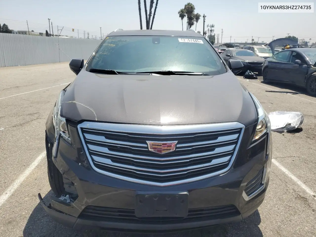 2017 Cadillac Xt5 VIN: 1GYKNARS3HZ274735 Lot: 62157445