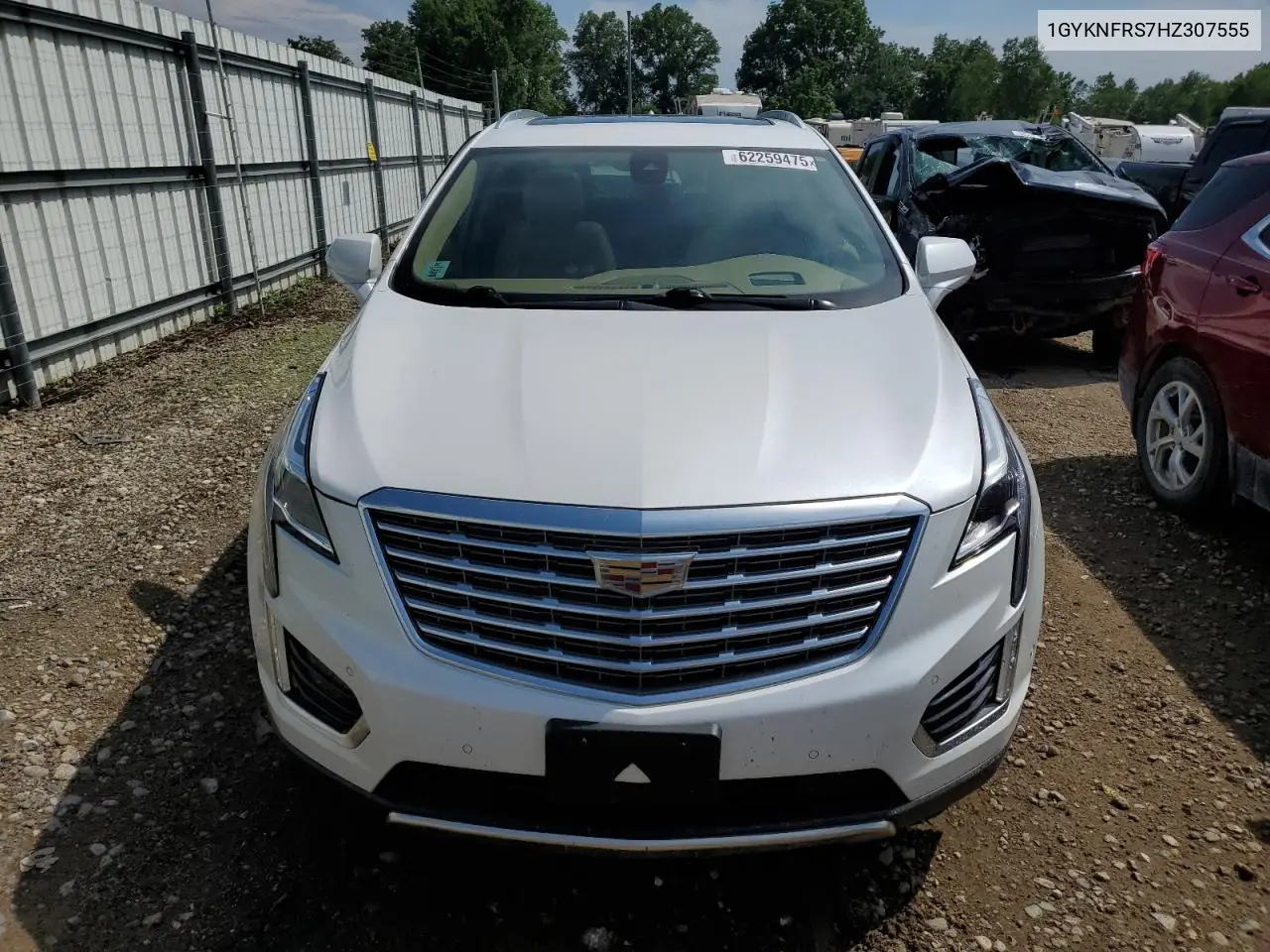 2017 Cadillac Xt5 Platinum VIN: 1GYKNFRS7HZ307555 Lot: 62259475