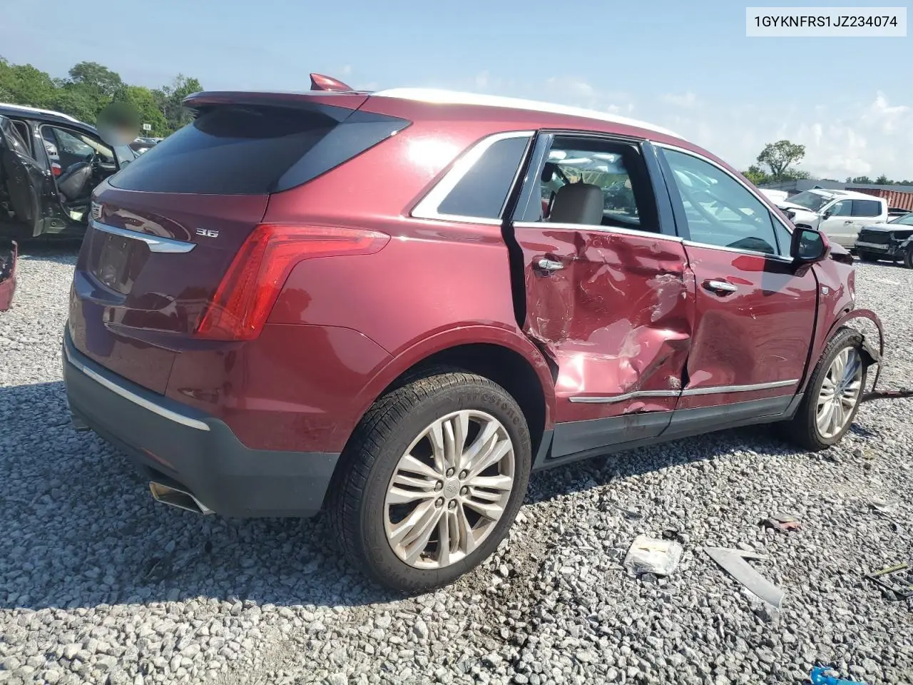 2018 Cadillac Xt5 Premium Luxury VIN: 1GYKNFRS1JZ234074 Lot: 62688155
