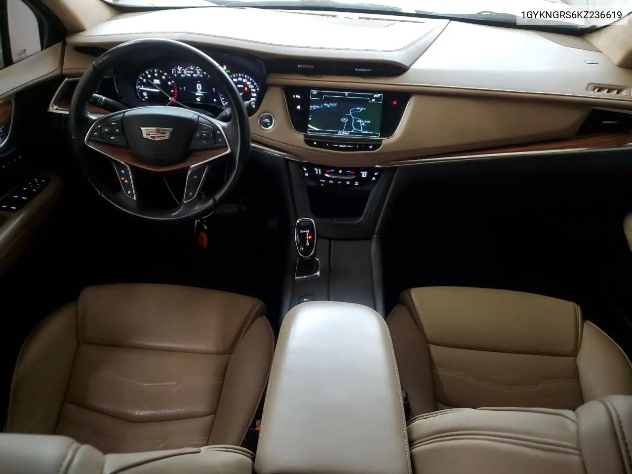 2019 Cadillac Xt5 Platinum VIN: 1GYKNGRS6KZ236619 Lot: 53372775
