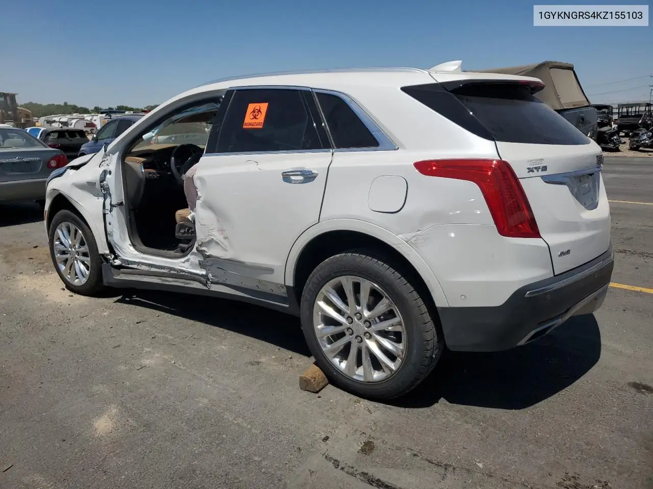 2019 Cadillac Xt5 Platinum VIN: 1GYKNGRS4KZ155103 Lot: 61813625