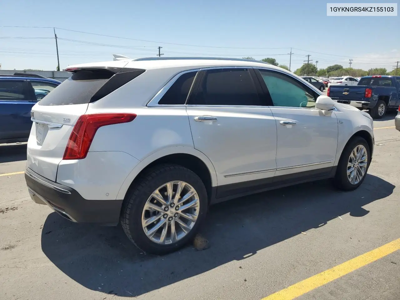 2019 Cadillac Xt5 Platinum VIN: 1GYKNGRS4KZ155103 Lot: 61813625