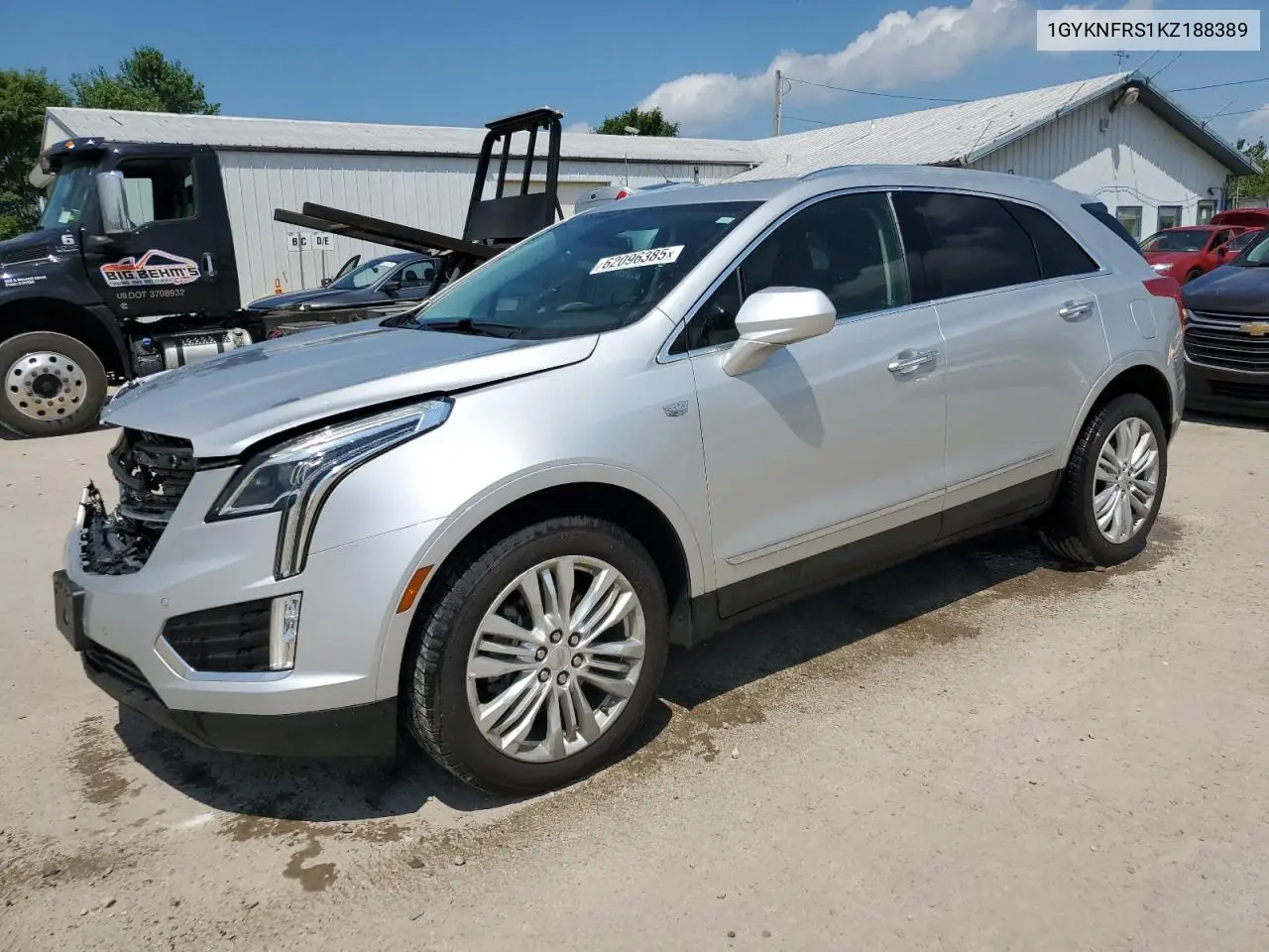 2019 Cadillac Xt5 Premium Luxury VIN: 1GYKNFRS1KZ188389 Lot: 62096385