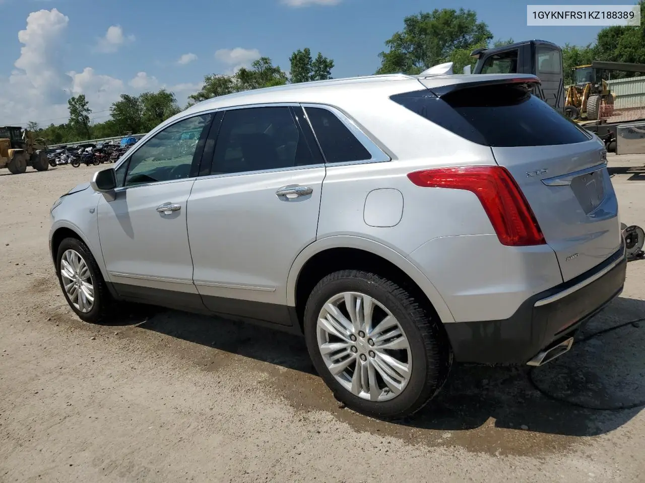 2019 Cadillac Xt5 Premium Luxury VIN: 1GYKNFRS1KZ188389 Lot: 62096385