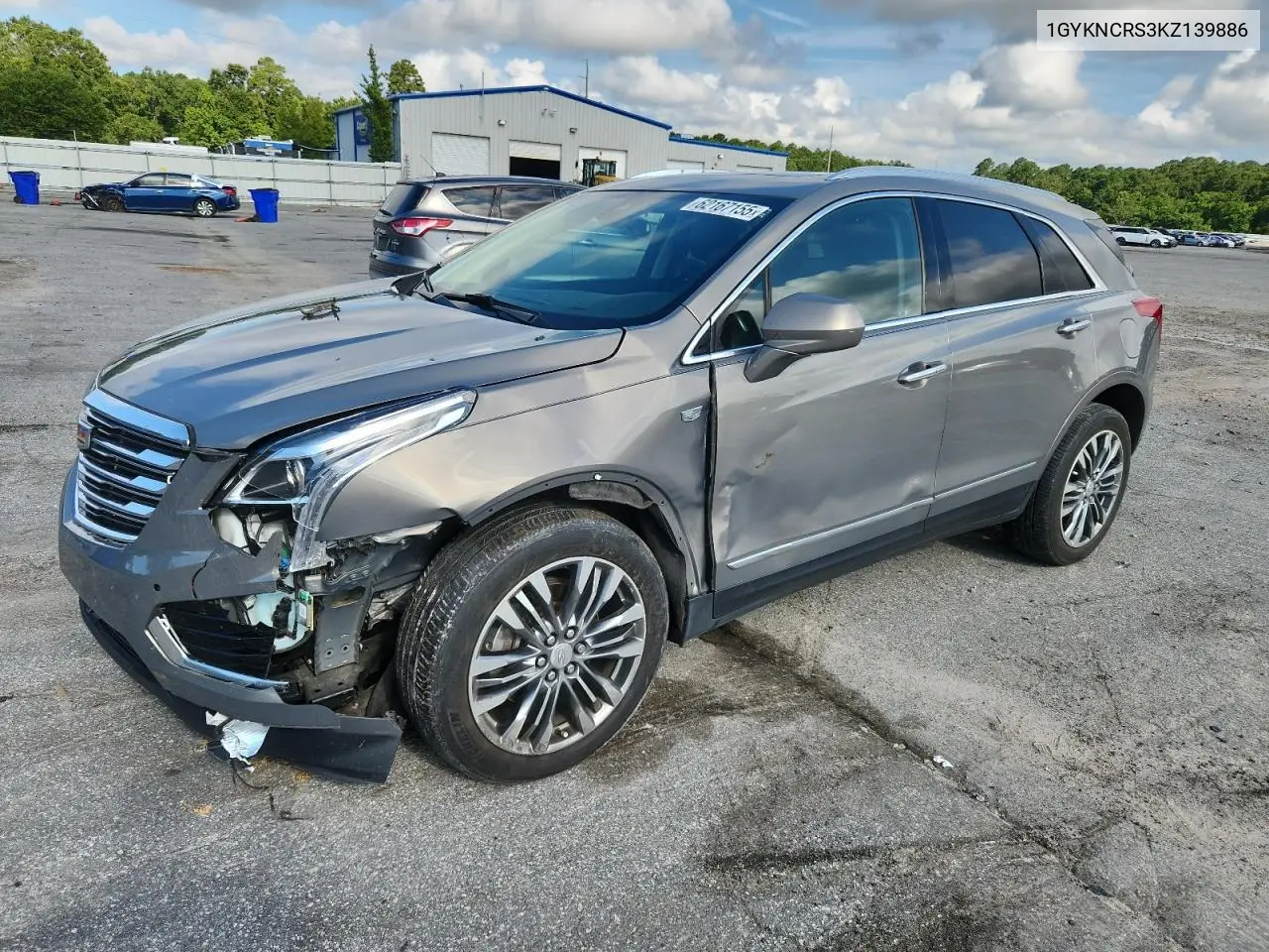 2019 Cadillac Xt5 Luxury VIN: 1GYKNCRS3KZ139886 Lot: 62167155