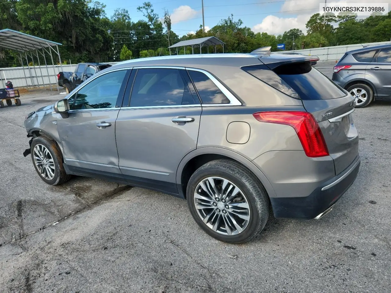 2019 Cadillac Xt5 Luxury VIN: 1GYKNCRS3KZ139886 Lot: 62167155