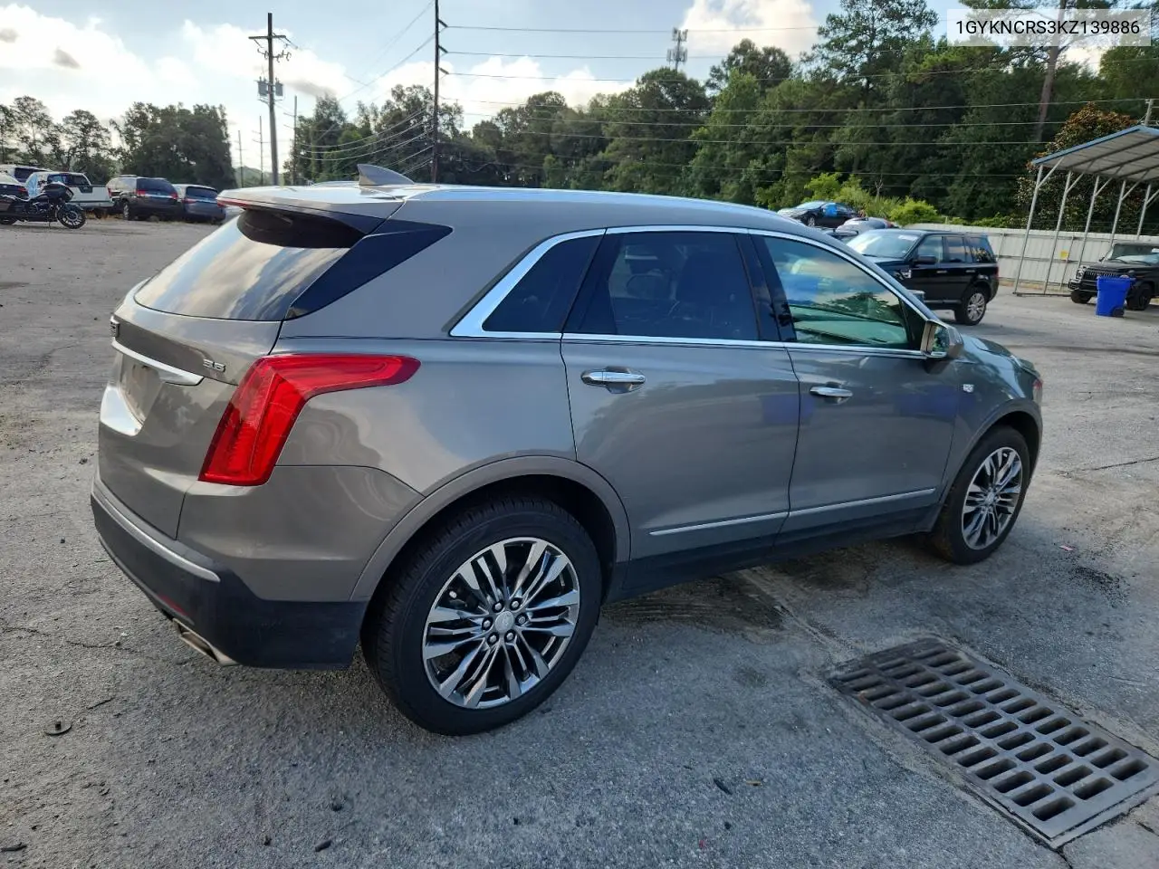 2019 Cadillac Xt5 Luxury VIN: 1GYKNCRS3KZ139886 Lot: 62167155
