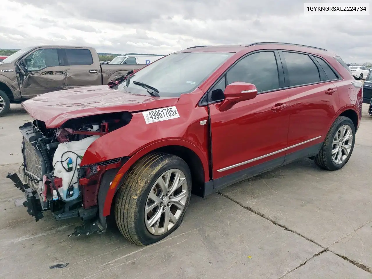 2020 Cadillac Xt5 Sport VIN: 1GYKNGRSXLZ224734 Lot: 49961705