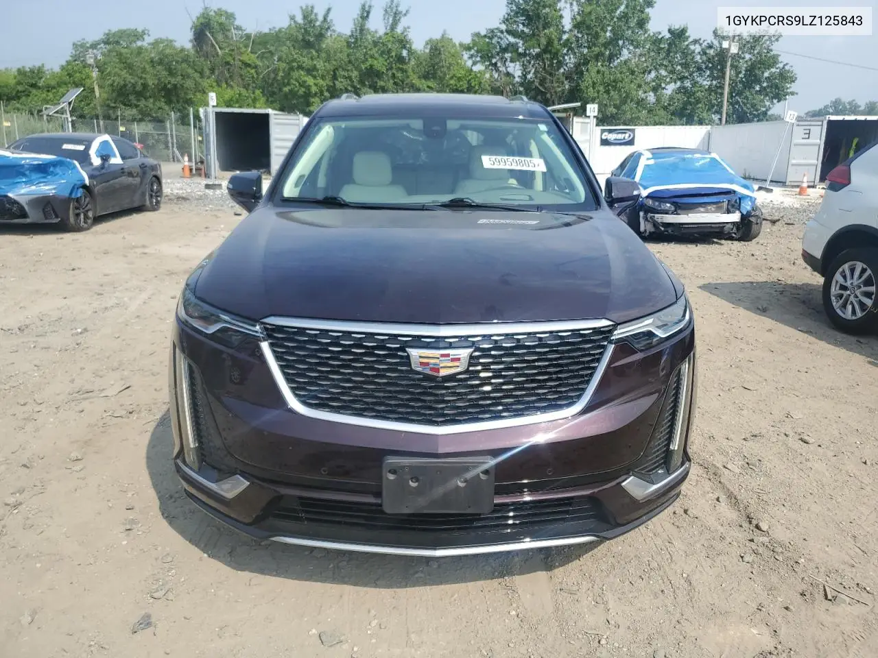 2020 Cadillac Xt6 Premium Luxury VIN: 1GYKPCRS9LZ125843 Lot: 59959805