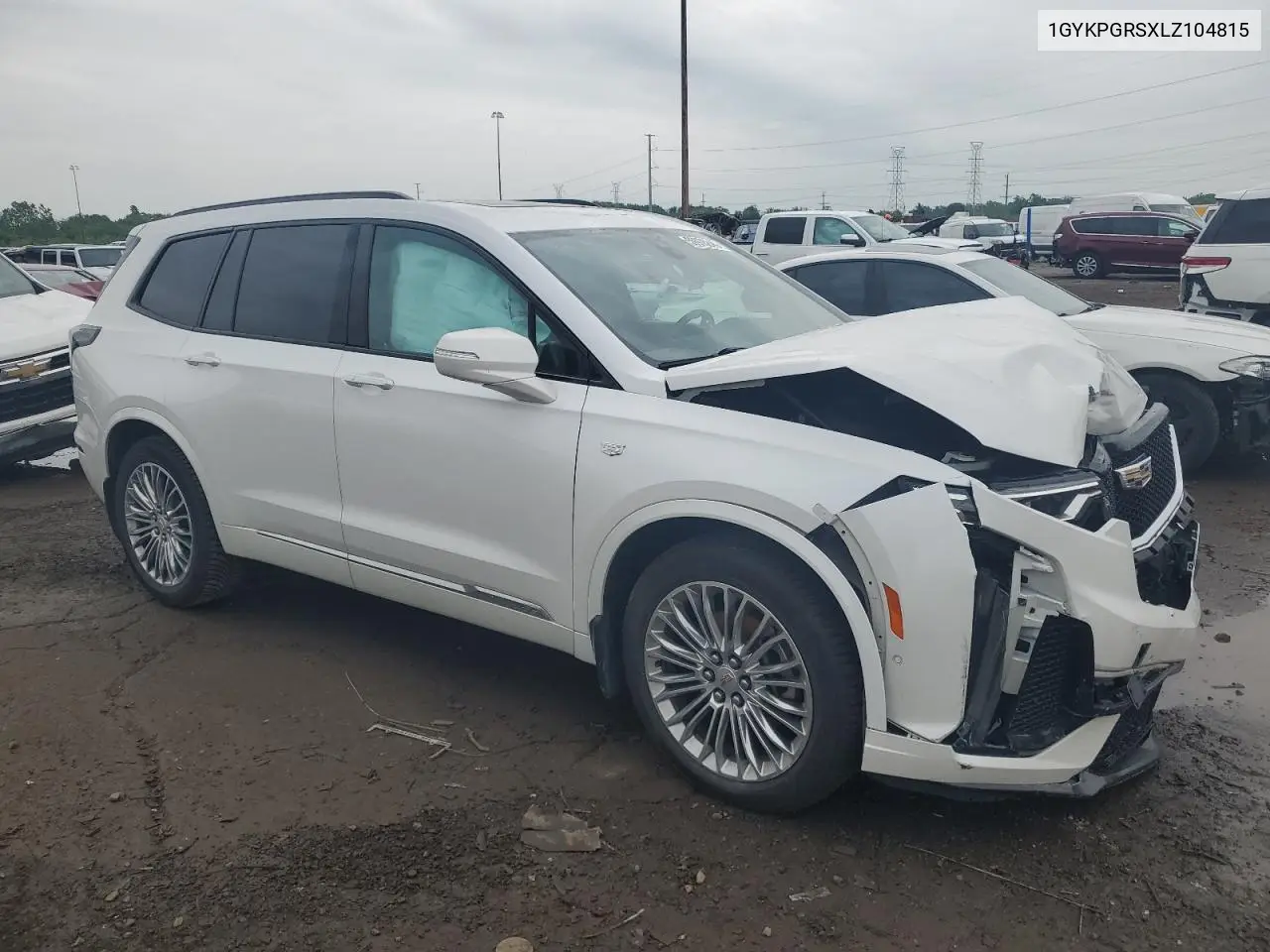 2020 Cadillac Xt6 Sport VIN: 1GYKPGRSXLZ104815 Lot: 59976845