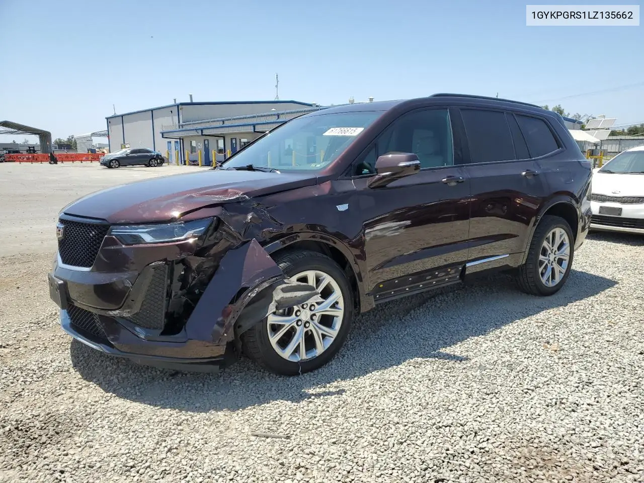 2020 Cadillac Xt6 Sport VIN: 1GYKPGRS1LZ135662 Lot: 61766615